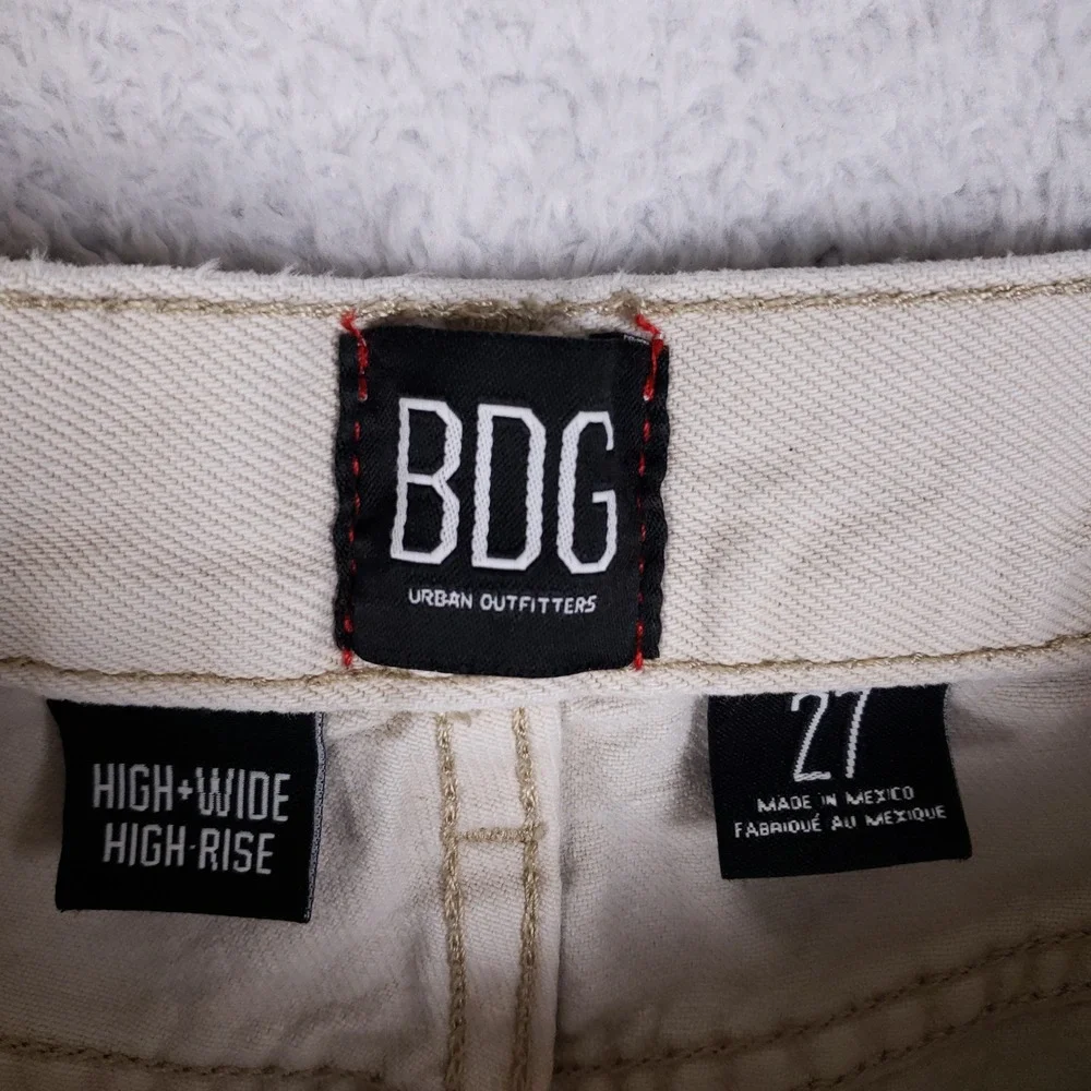 BDG High Wide High Rise Jeans‎ Womens 27 Tan Wide Leg Skate Boho Chic